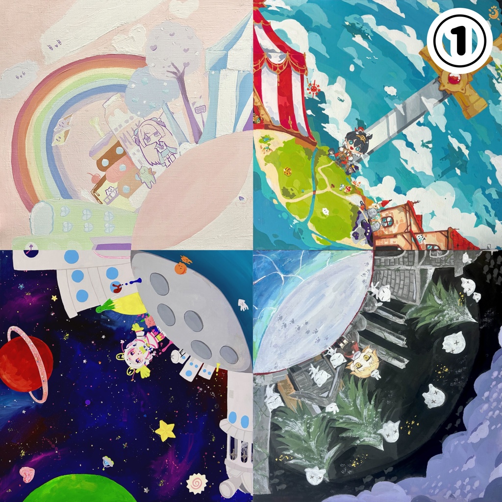 excited✦︎planetポストカード