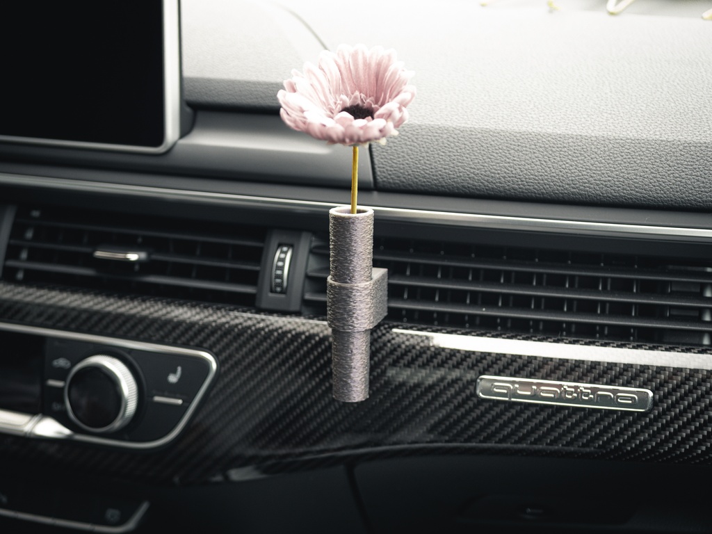 1輪刺し　カーエアコンアクセサリー　模様丸型マジョーラ