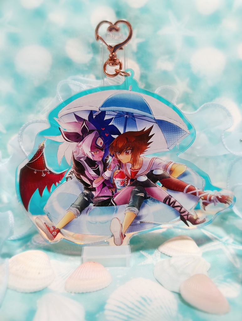 オーロラアクリルキーホルダー　【浮輪でぷかぷか十ユベ】