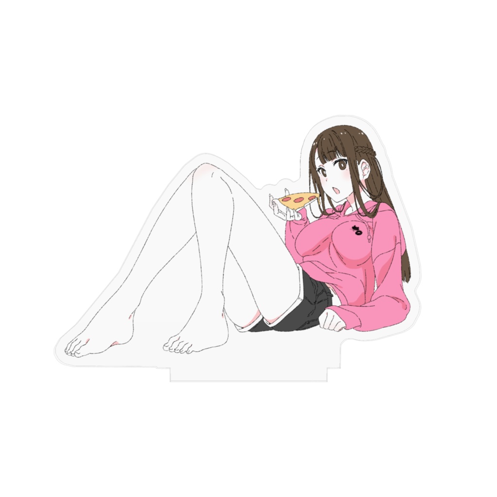 アヤメとお部屋でピザ【アクリルフィギュア】