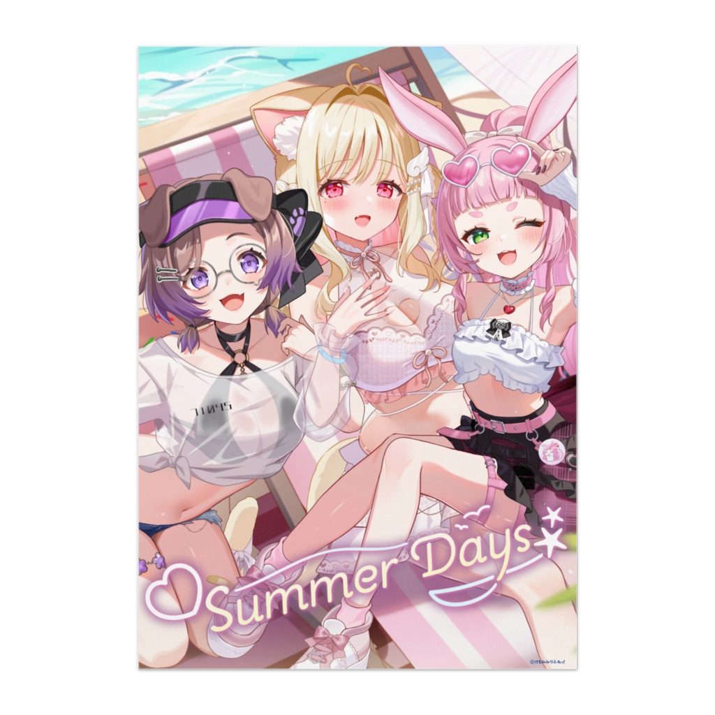 けもみみりふれっ!オリジナルソング『Summer Days』ジャケットポスター