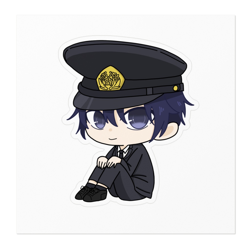 怪異症候群 ちょこん座りステッカー 小暮紳一