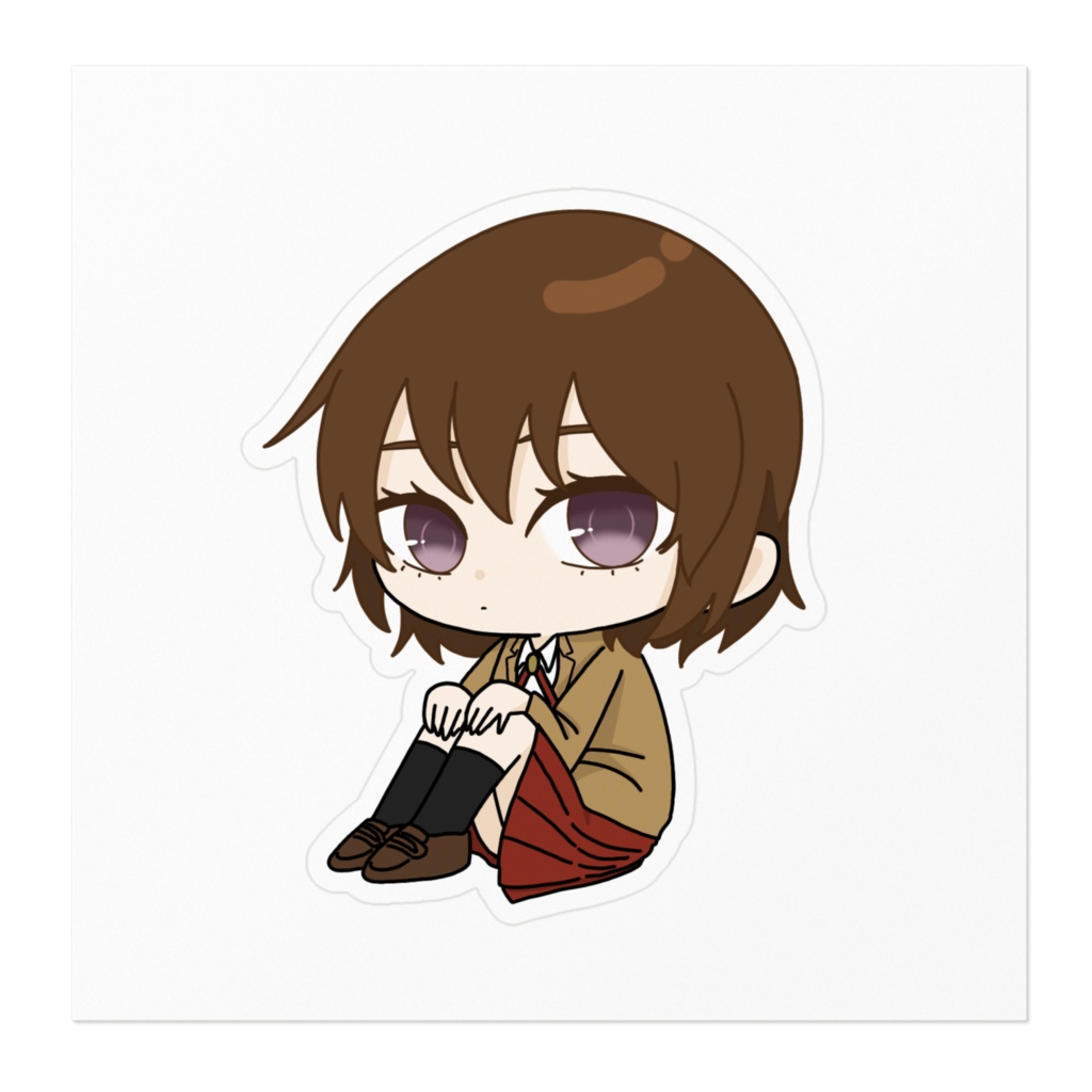 怪異症候群 ちょこん座りステッカー 金森雛子