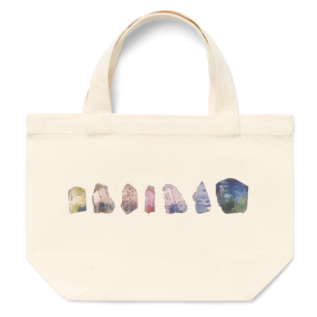 鉱物トートバッグ タンザナイト