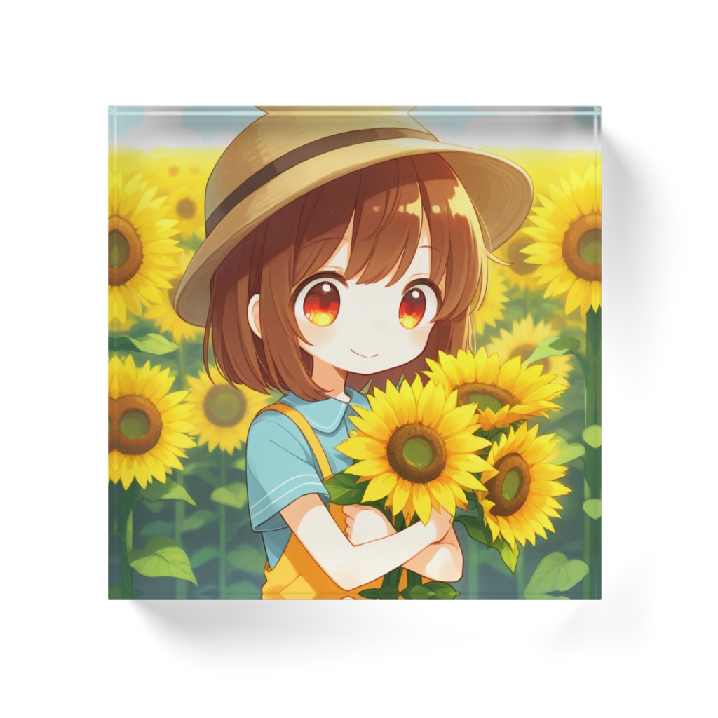 ひまわり畑にて