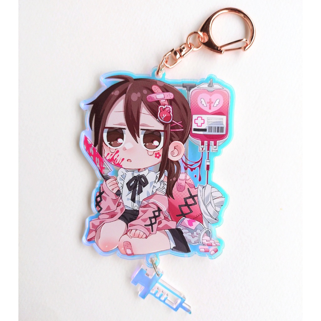 病みかわオーロラアクリルキーホルダー