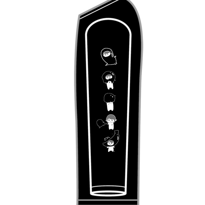 【期間限定】ぽんこつ。パーカー黒