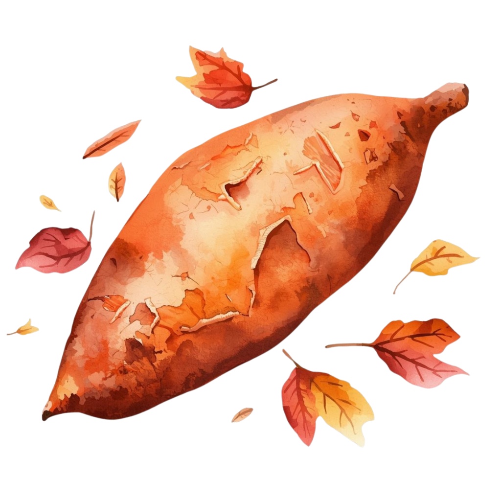 水彩画で描く秋の風景クリップアート素材集