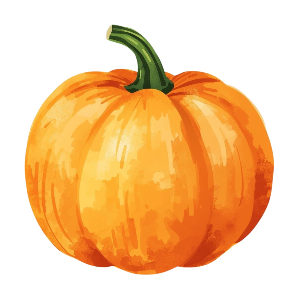 水彩画で描く秋の風景クリップアート素材集