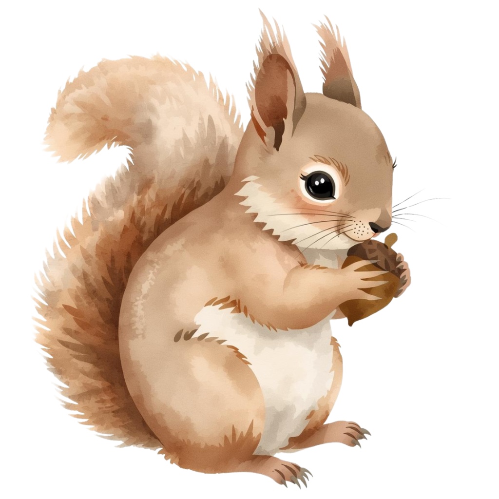 水彩画で描く秋の風景クリップアート素材集