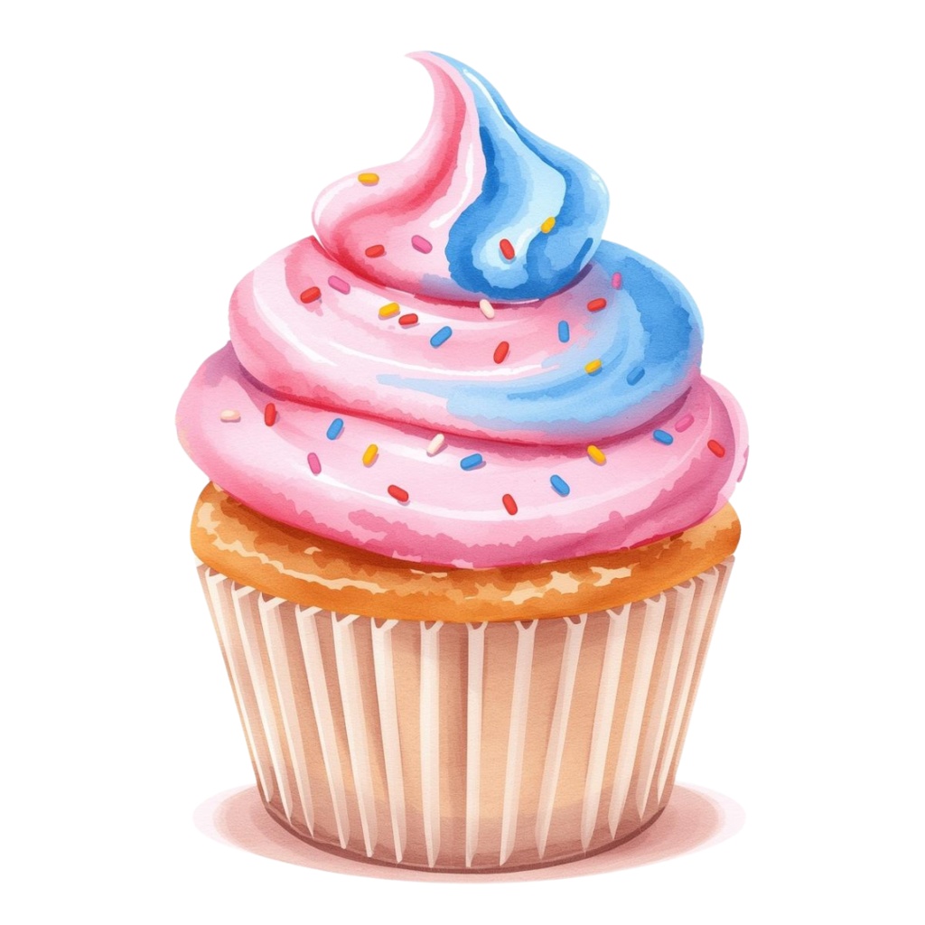 やさしい水彩タッチのスイーツ&フルーツ素材集(背景透過済み)