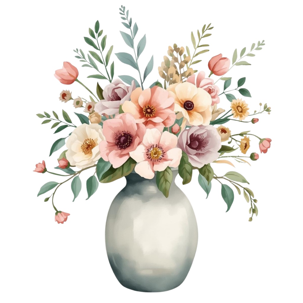 可愛らしいインテリアのクリップアート素材のセット