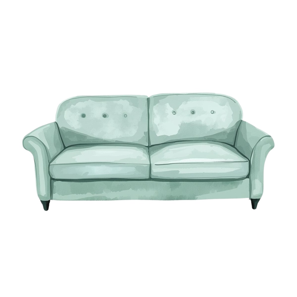 可愛らしいインテリアのクリップアート素材のセット