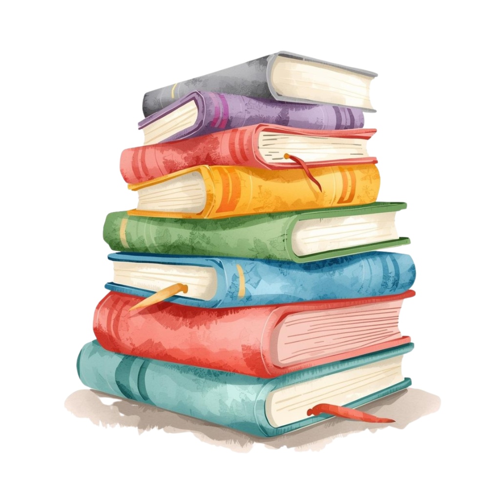 本棚など読書の秋にぴったりなインテリア雑貨クリップアート素材セット