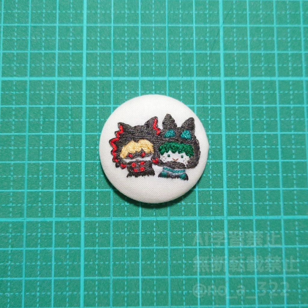 くるみボタンのマグネット① (原作寄り)