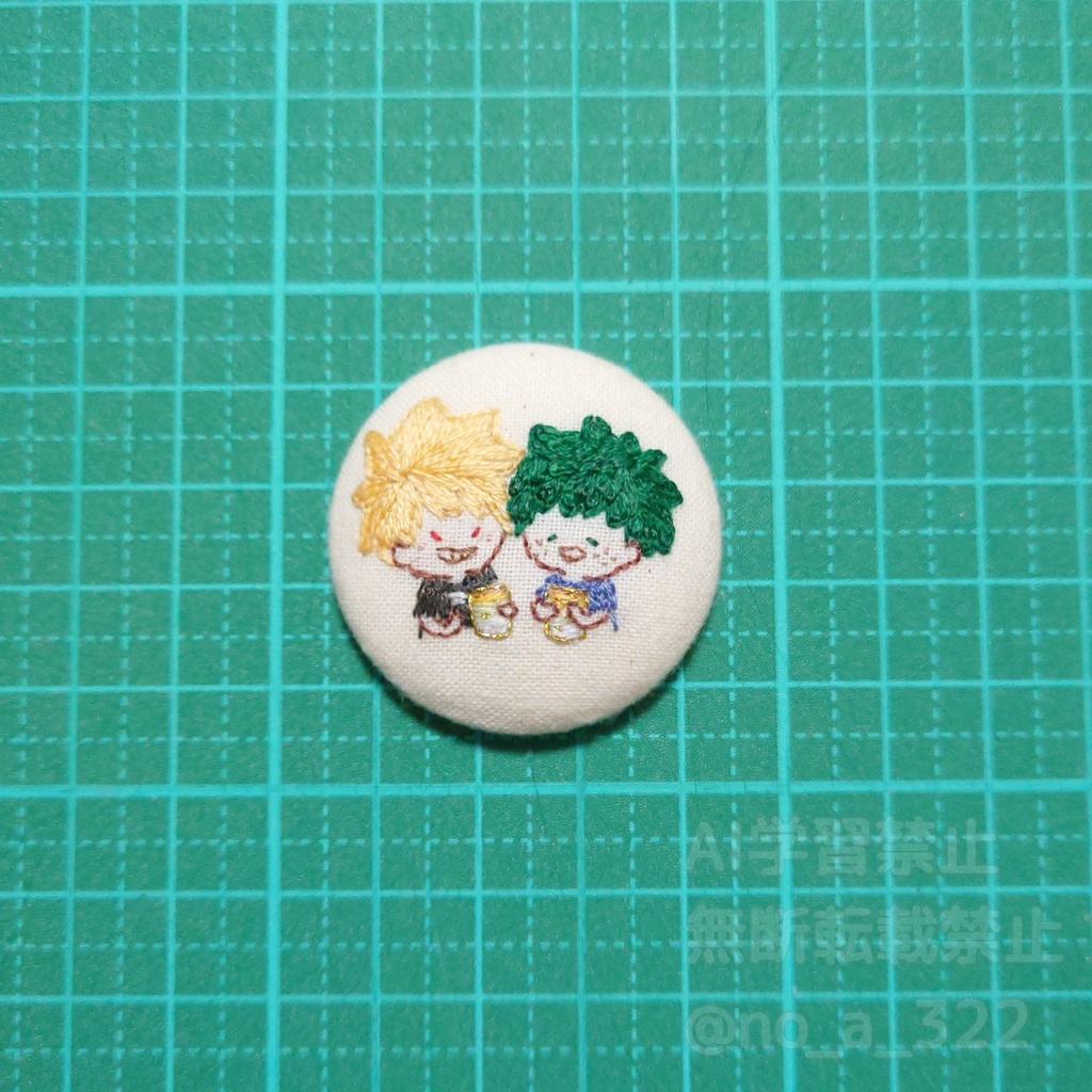 くるみボタンのマグネット① (原作寄り)