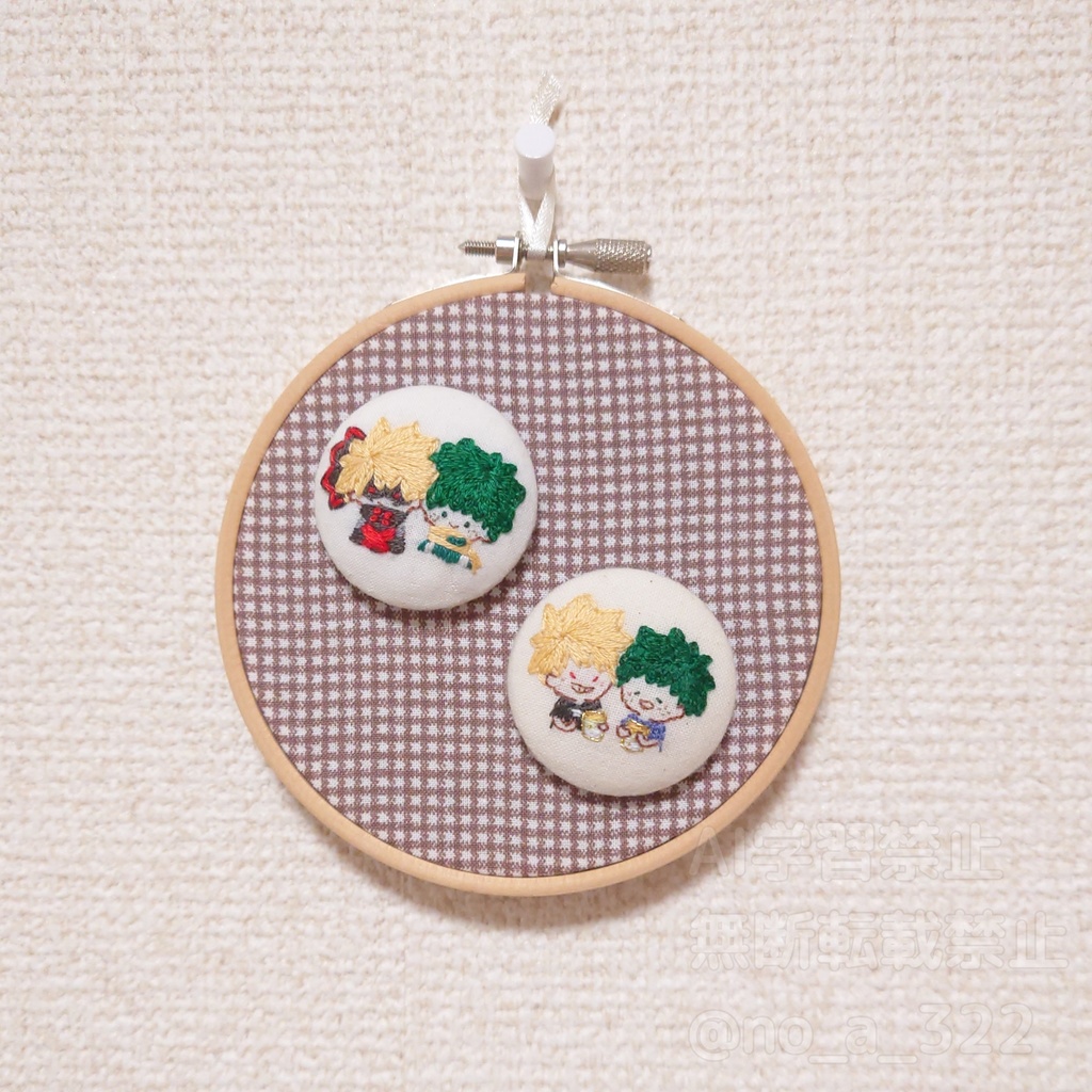 くるみボタンのマグネット① (原作寄り)