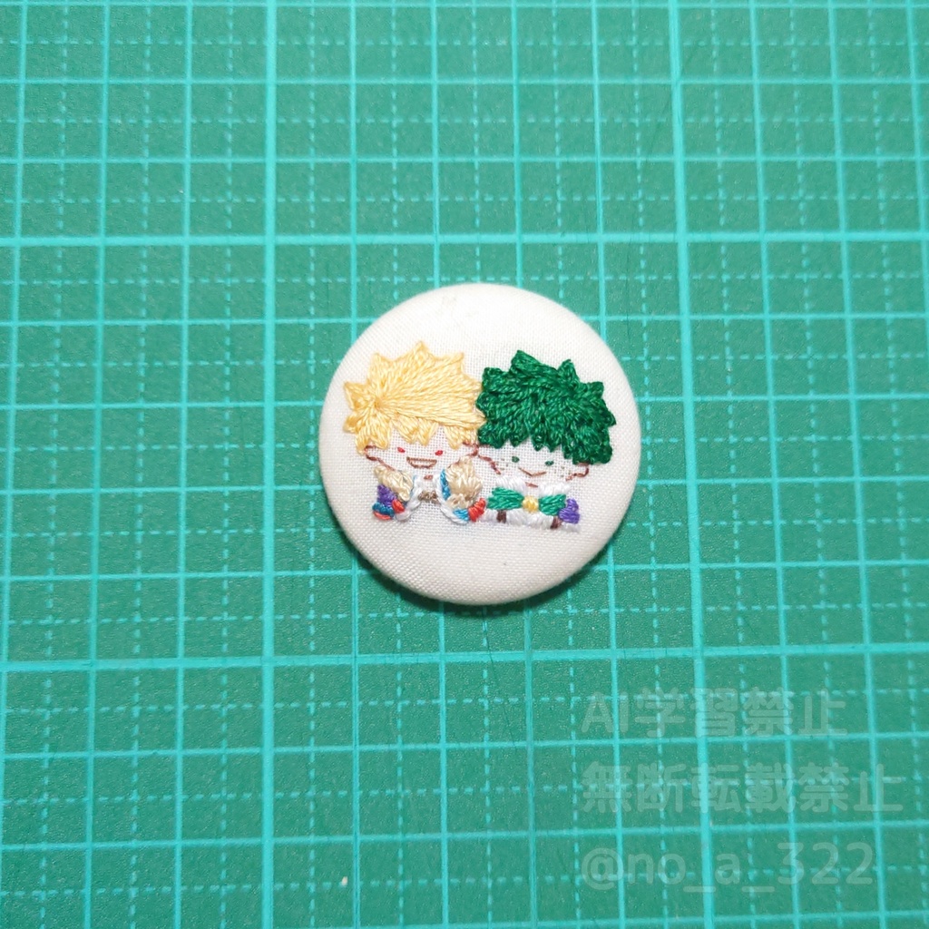 くるみボタンのマグネット② (衣装・パロ系)