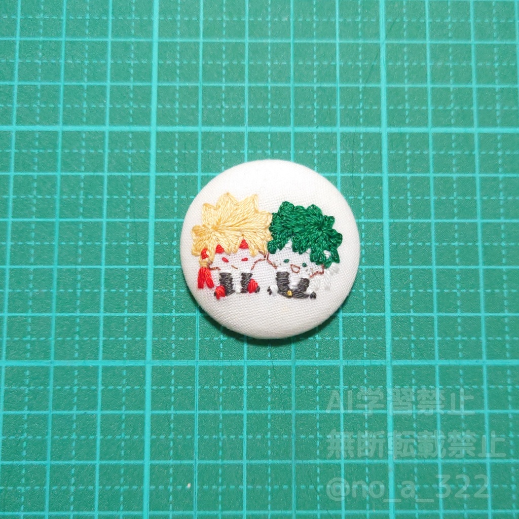 くるみボタンのマグネット② (衣装・パロ系)