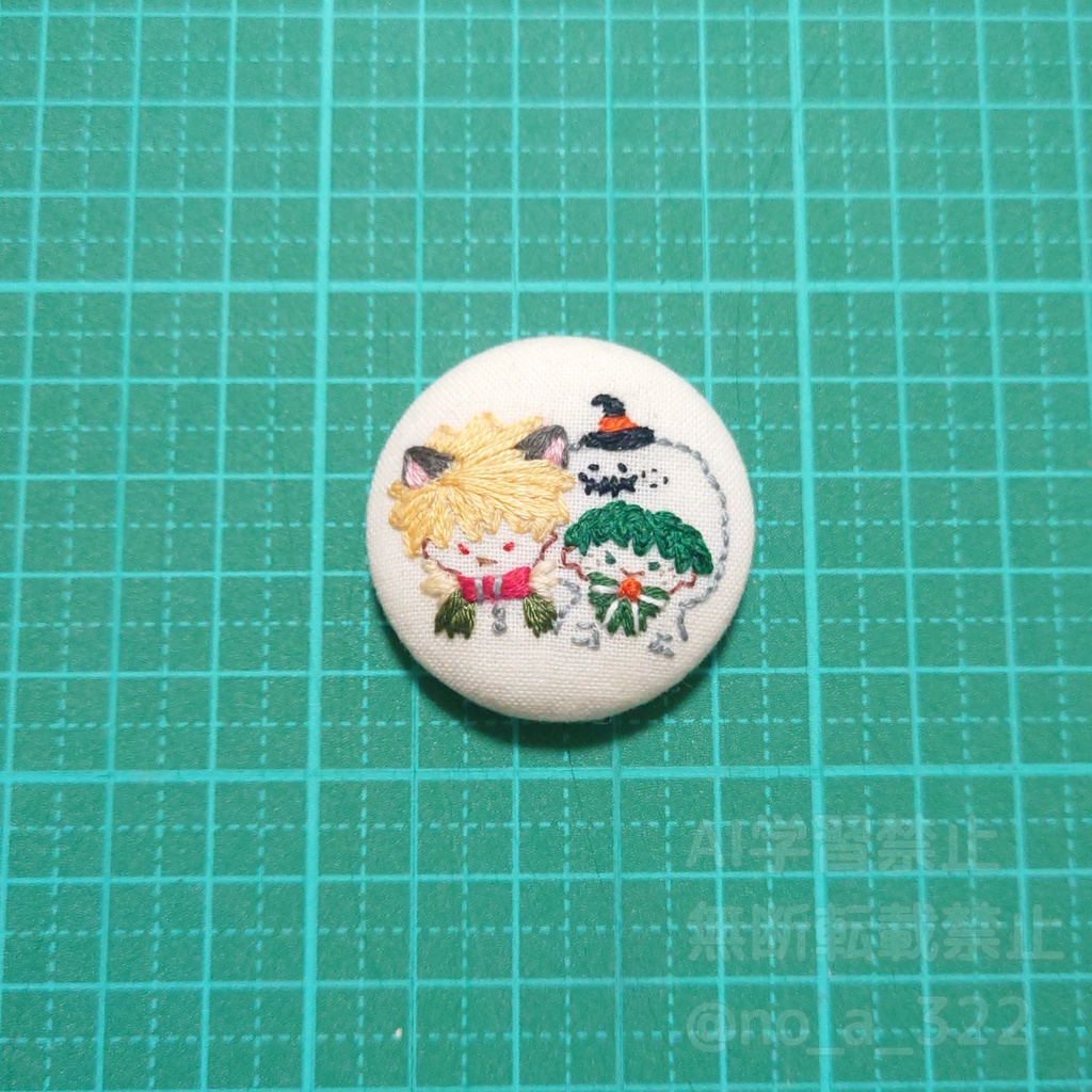 くるみボタンのマグネット② (衣装・パロ系)