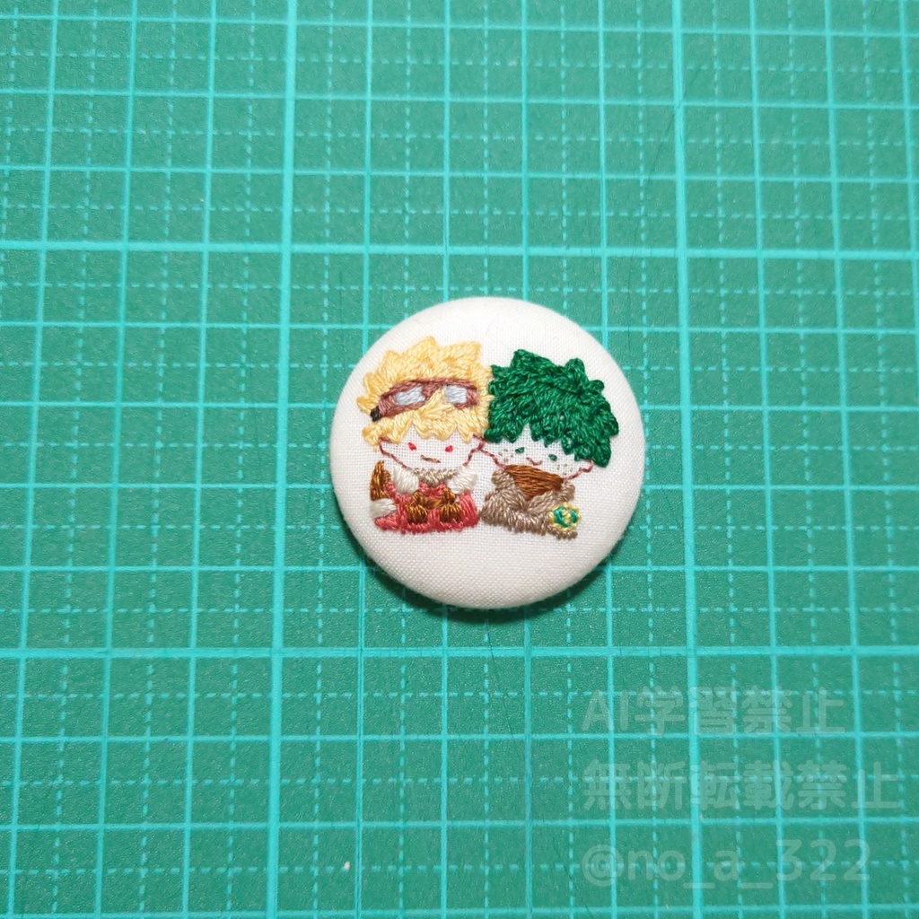 くるみボタンのマグネット② (衣装・パロ系)