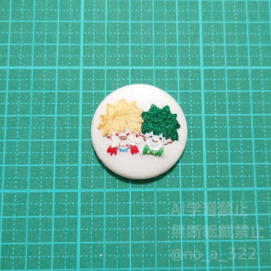 くるみボタンのマグネット② (衣装・パロ系)