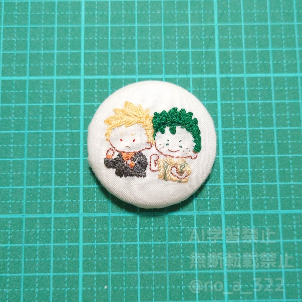 くるみボタンのマグネット② (衣装・パロ系)