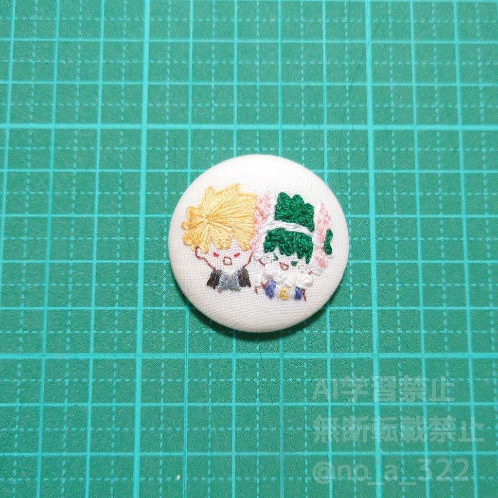 くるみボタンのマグネット② (衣装・パロ系)