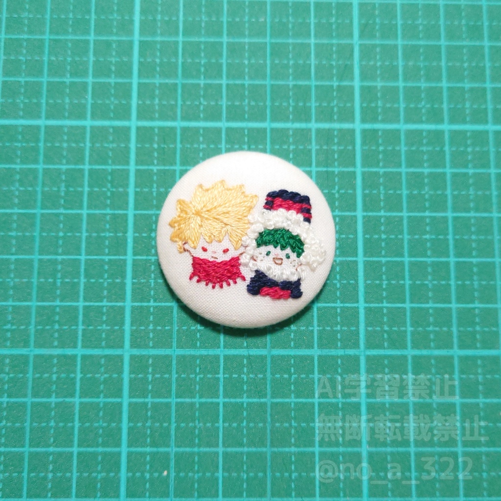 くるみボタンのマグネット② (衣装・パロ系)