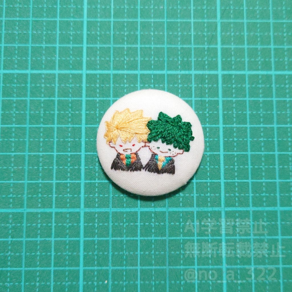 くるみボタンのマグネット② (衣装・パロ系)