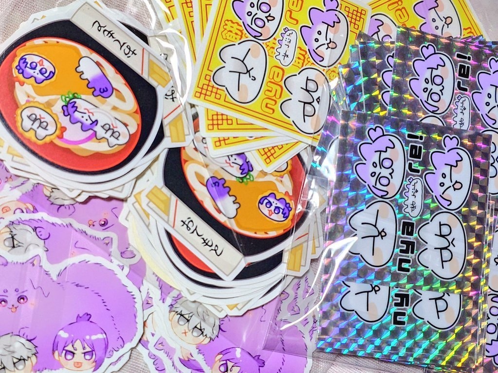 餅棒・ステッカー・ランダムアクリル2種