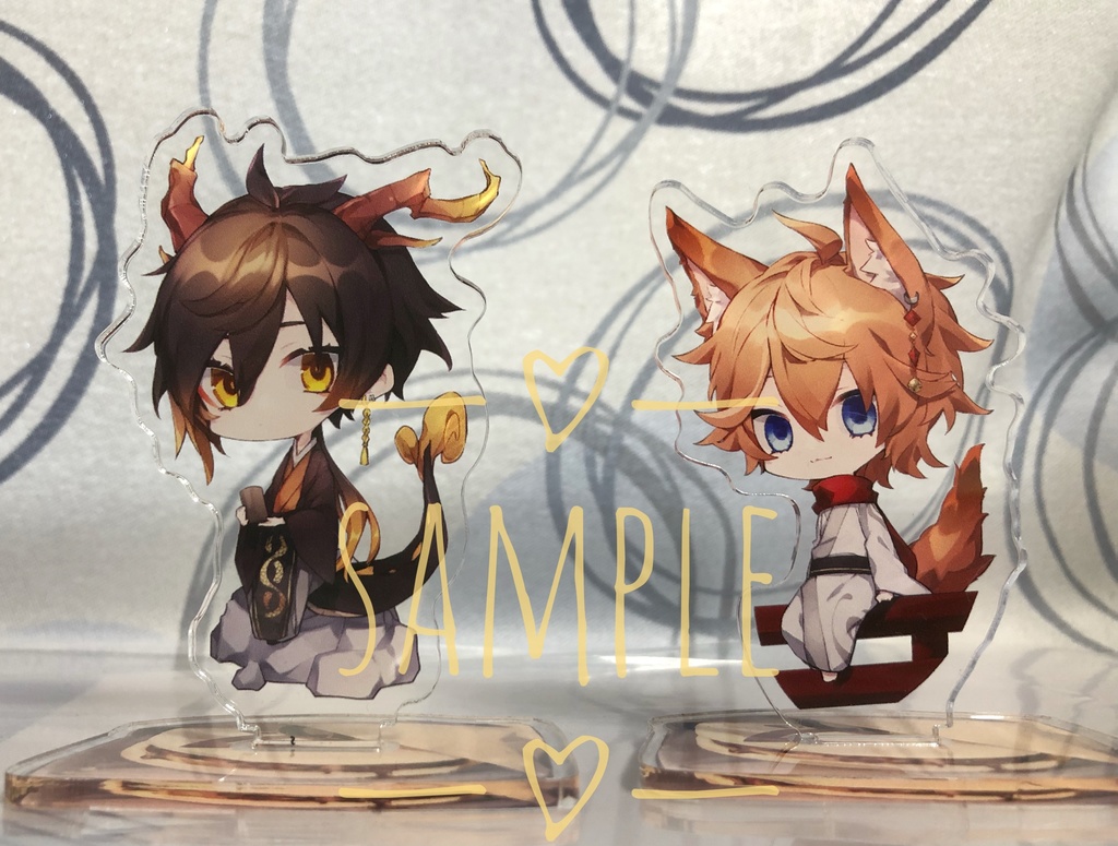 【原神】アクリルスタンド(鍾離・タルタリヤ)