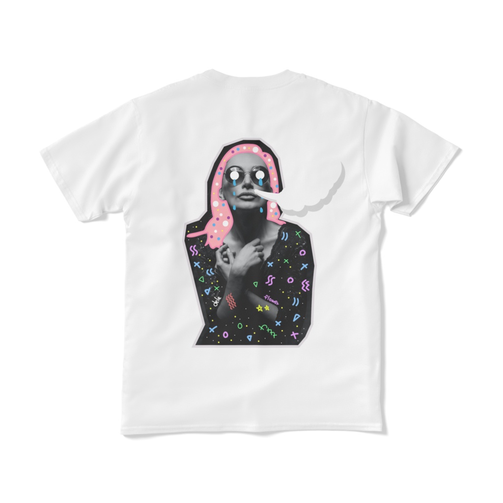 FLOWER T-SHIRT <back print>