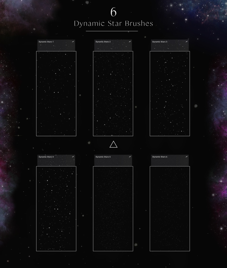 【Procreate】宇宙と星雲のブラシ 62種