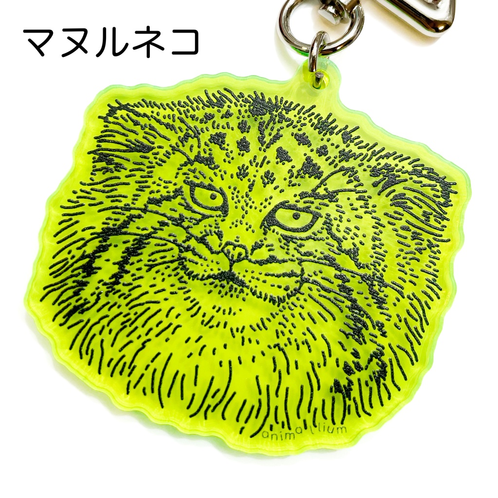 大型ネコ科のアクリルキーホルダー