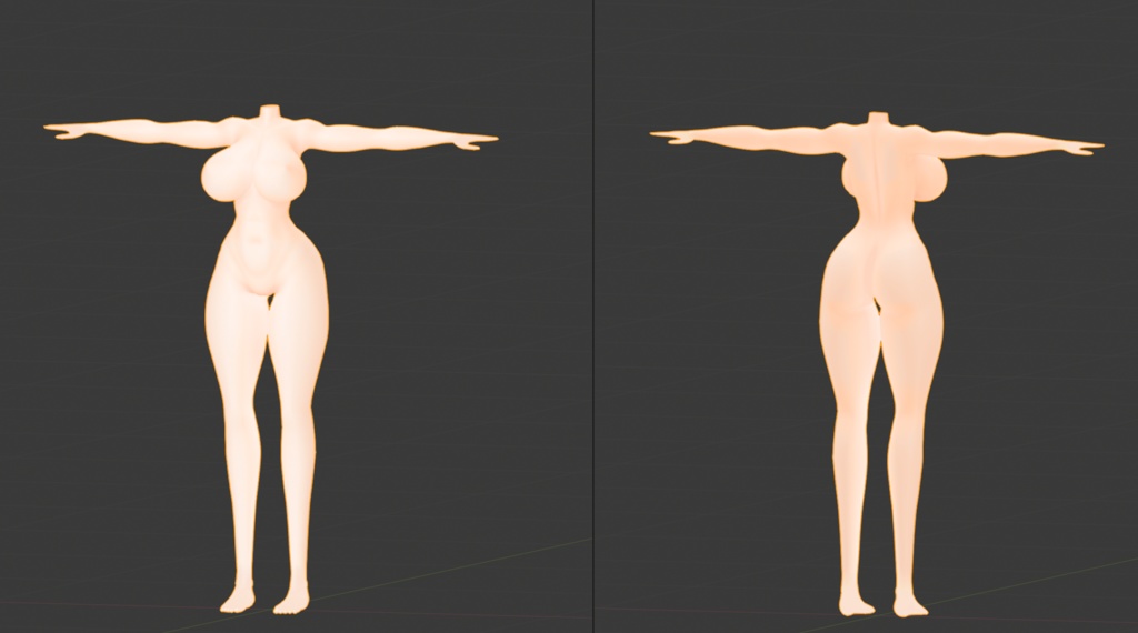 Humanoid body Amazonian type 1.1