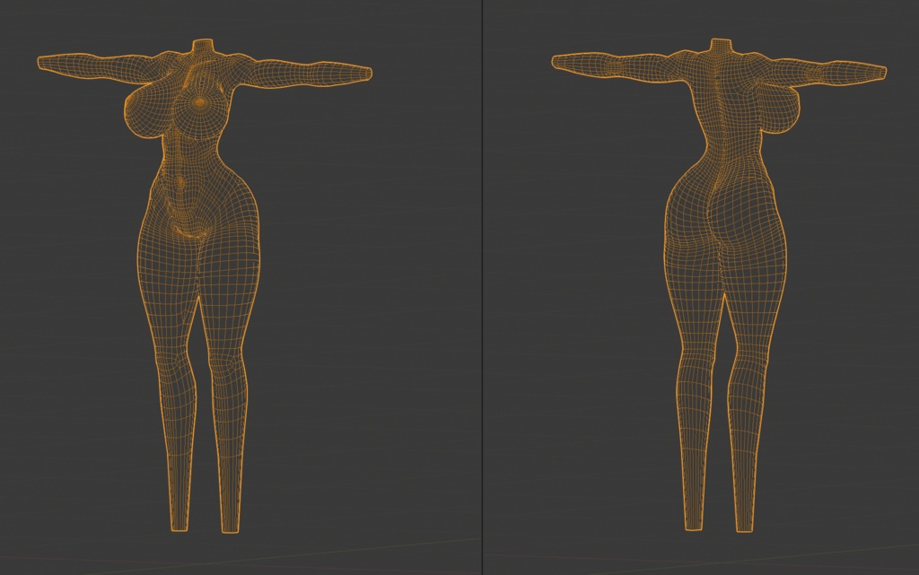 Humanoid body Amazonian type 1.1