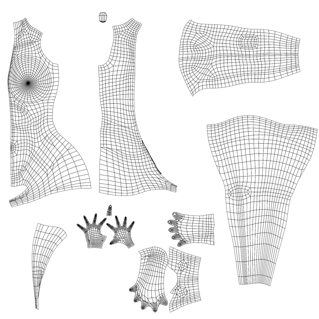 Humanoid body Amazonian type 1.1