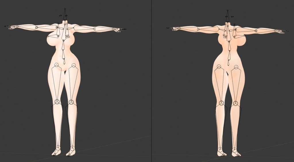 Humanoid body Amazonian type 1.1