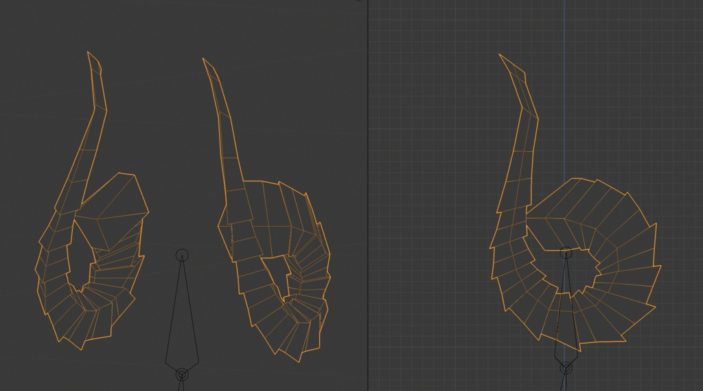 カーブドデモンホーン / Curved Demon Horns