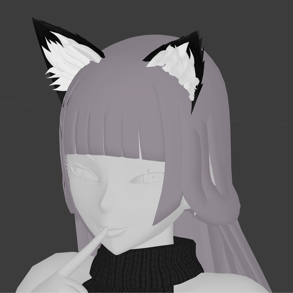 ネコの耳と尻尾 Cat ears and tail