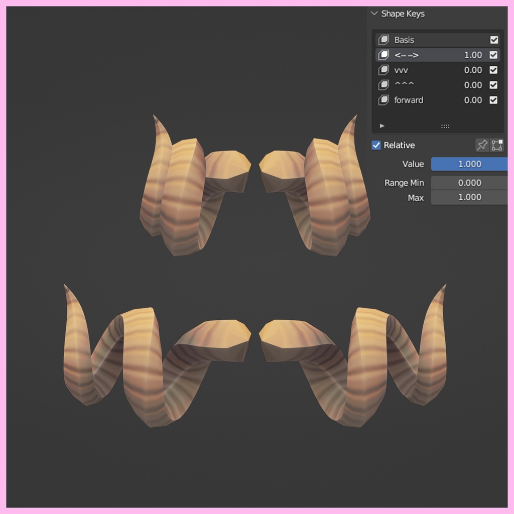 大きな雄羊の角 Large Ram horns