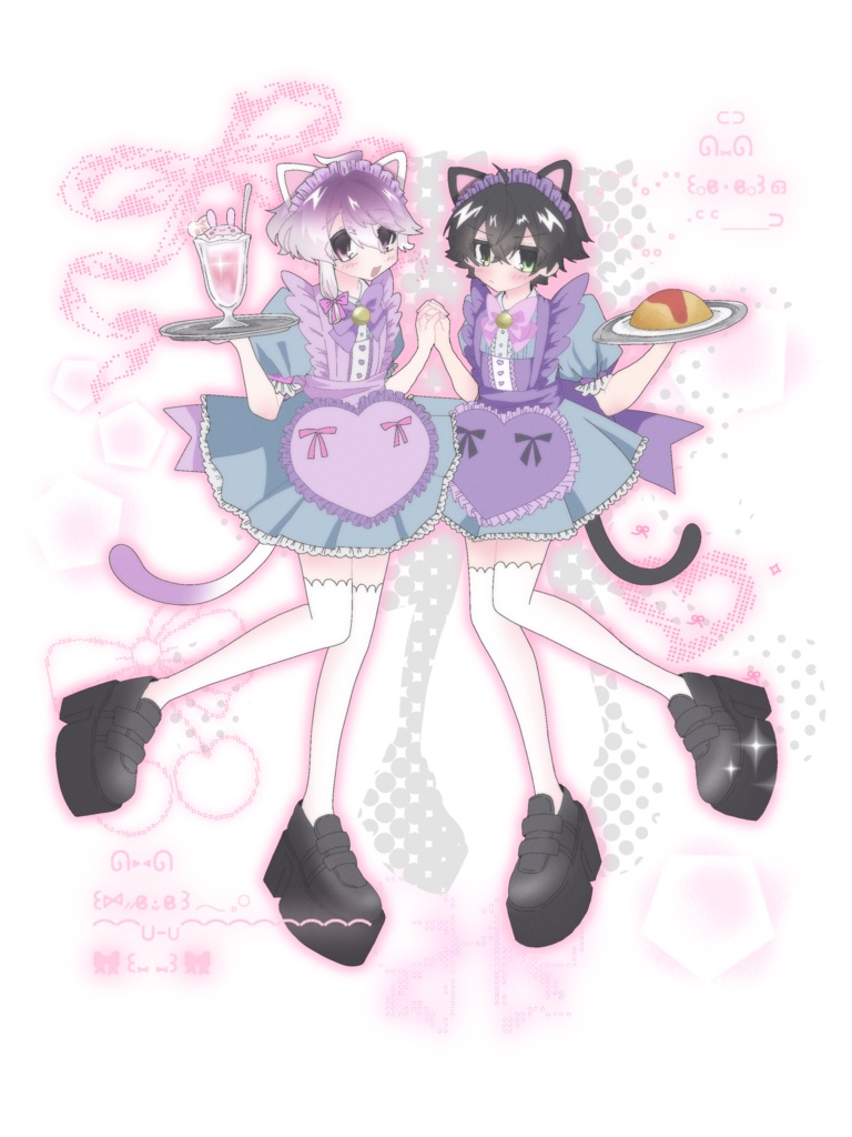 【ノベルティ付き】萌え萌え♡猫耳メイドTシャツ