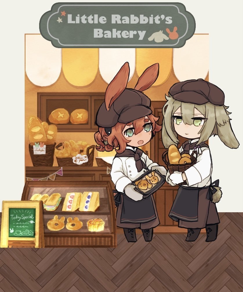 こうさぎのパン屋さんアクリルジオラマ