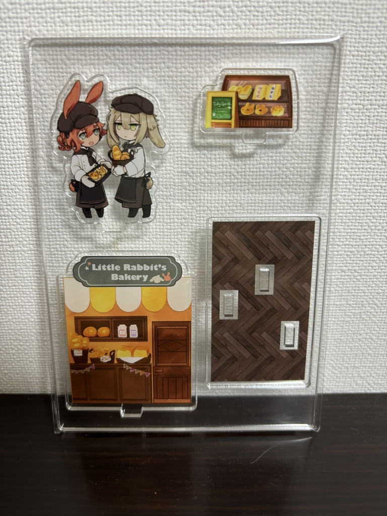 こうさぎのパン屋さんアクリルジオラマ
