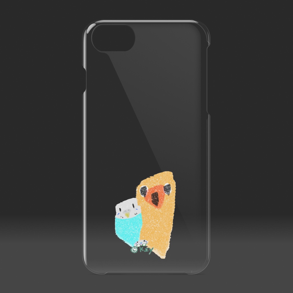 小鳥谷家ロゴ入りクリアiPhoneケース