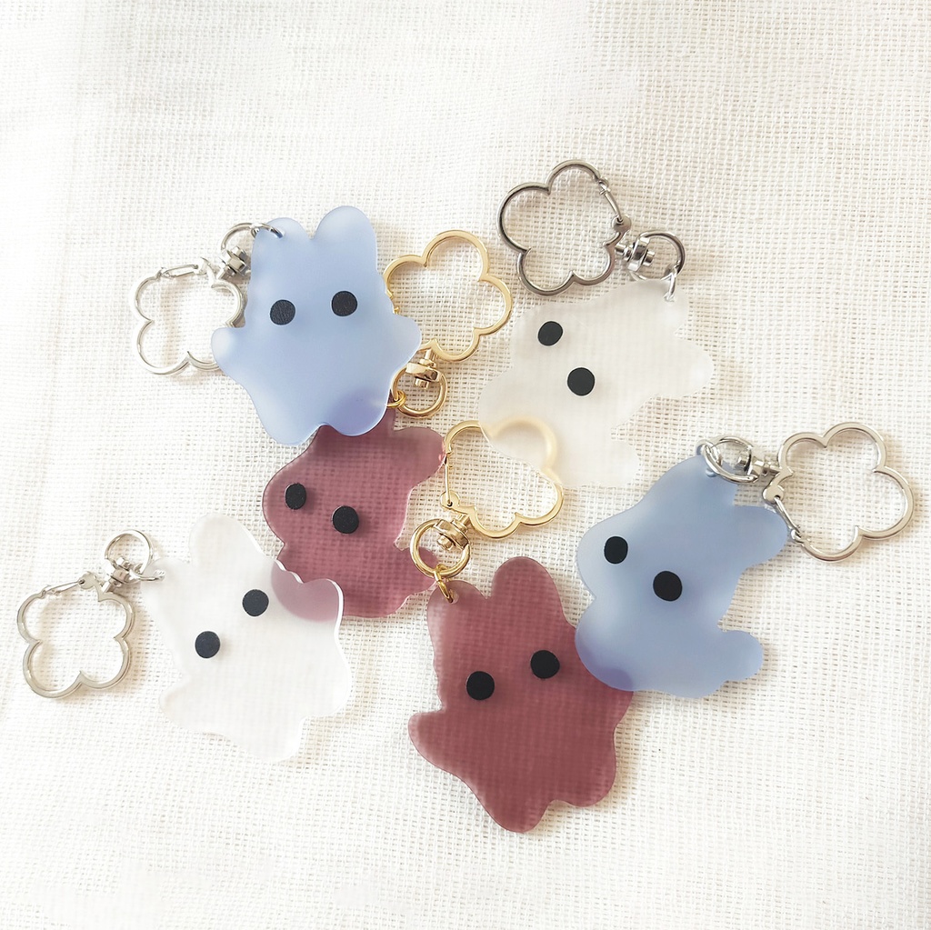 砂糖菓子みたいなうさぽふ・うさはぐアクキー