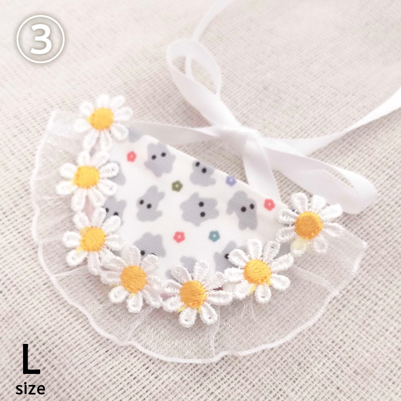 ぽふっけ柄おめかしスタイ