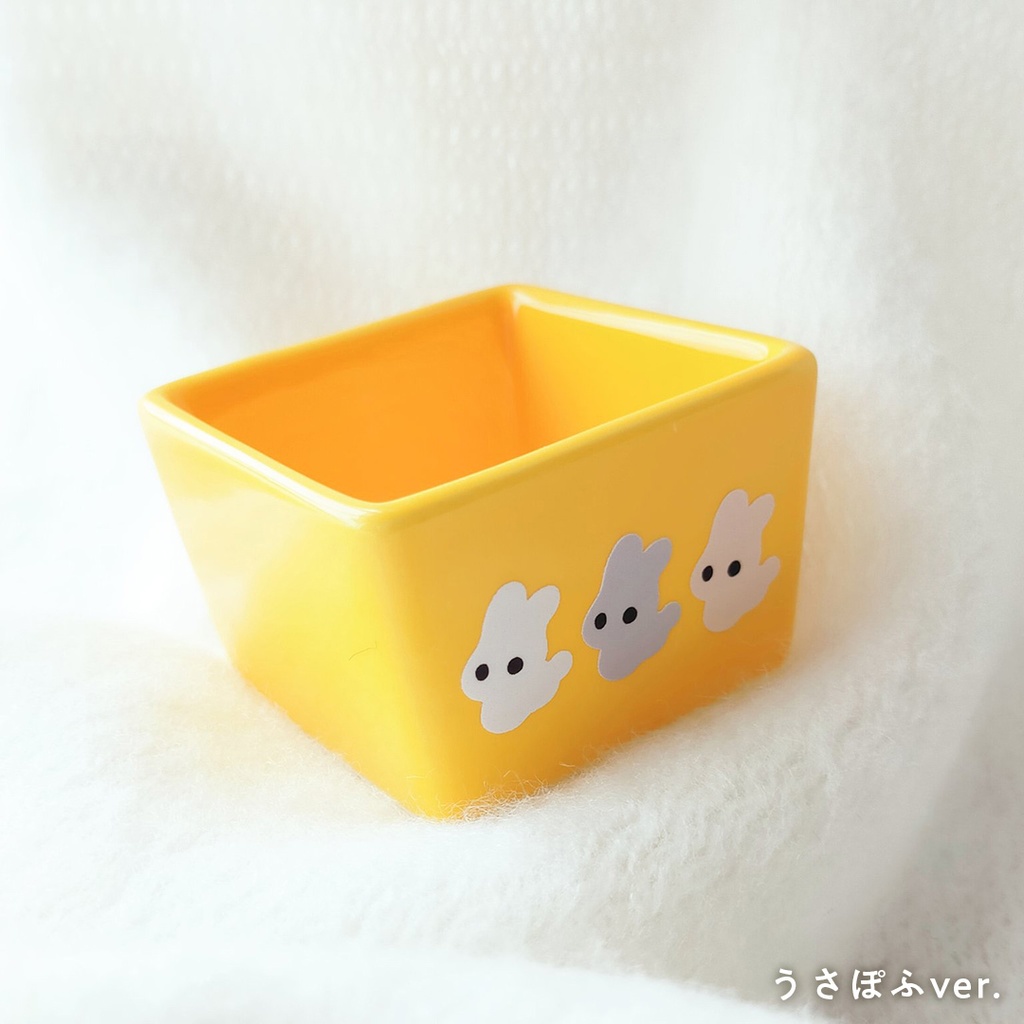 ぽふっけまめ小皿(クリアマットシール2枚入り)