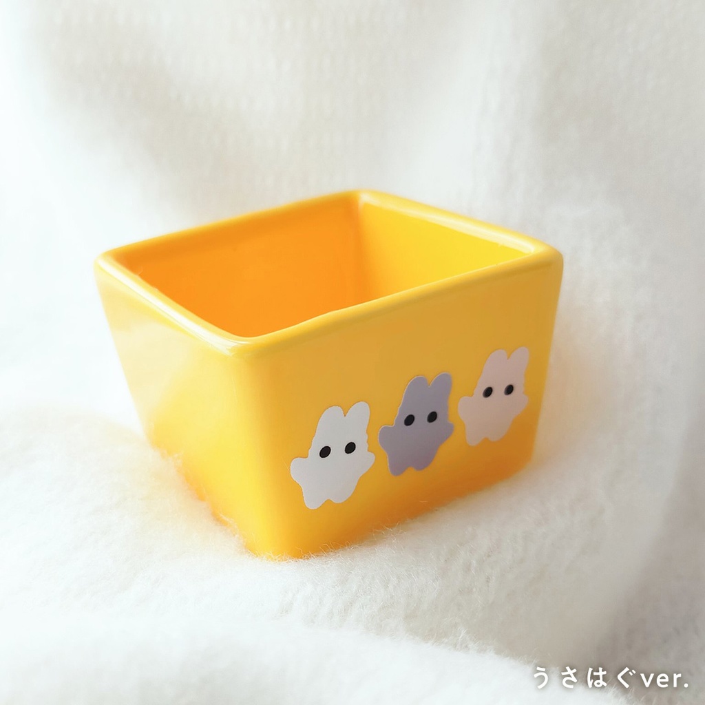 ぽふっけまめ小皿(クリアマットシール2枚入り)